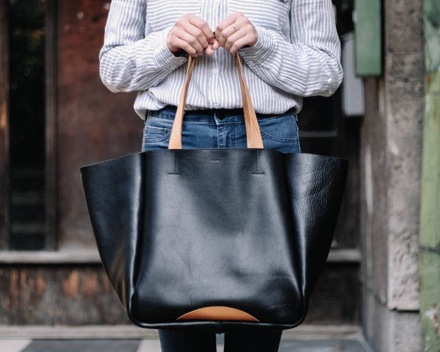 Vegan Xl Tote Bag - Nero – Crupon