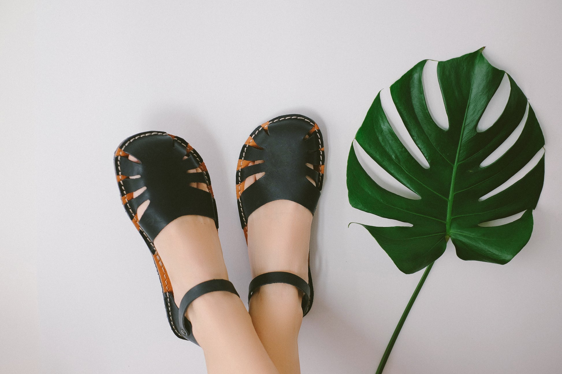 monstera plant shoes Monstera - Nero