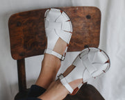 White Barefoot Sandals