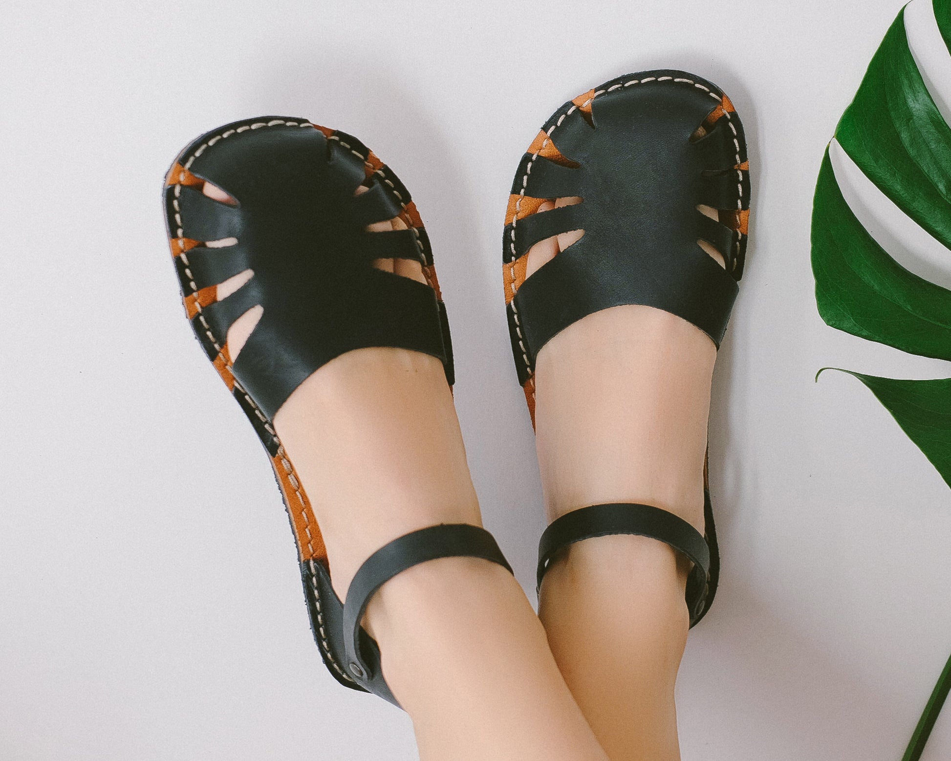 monstera plant shoes Monstera - Nero
