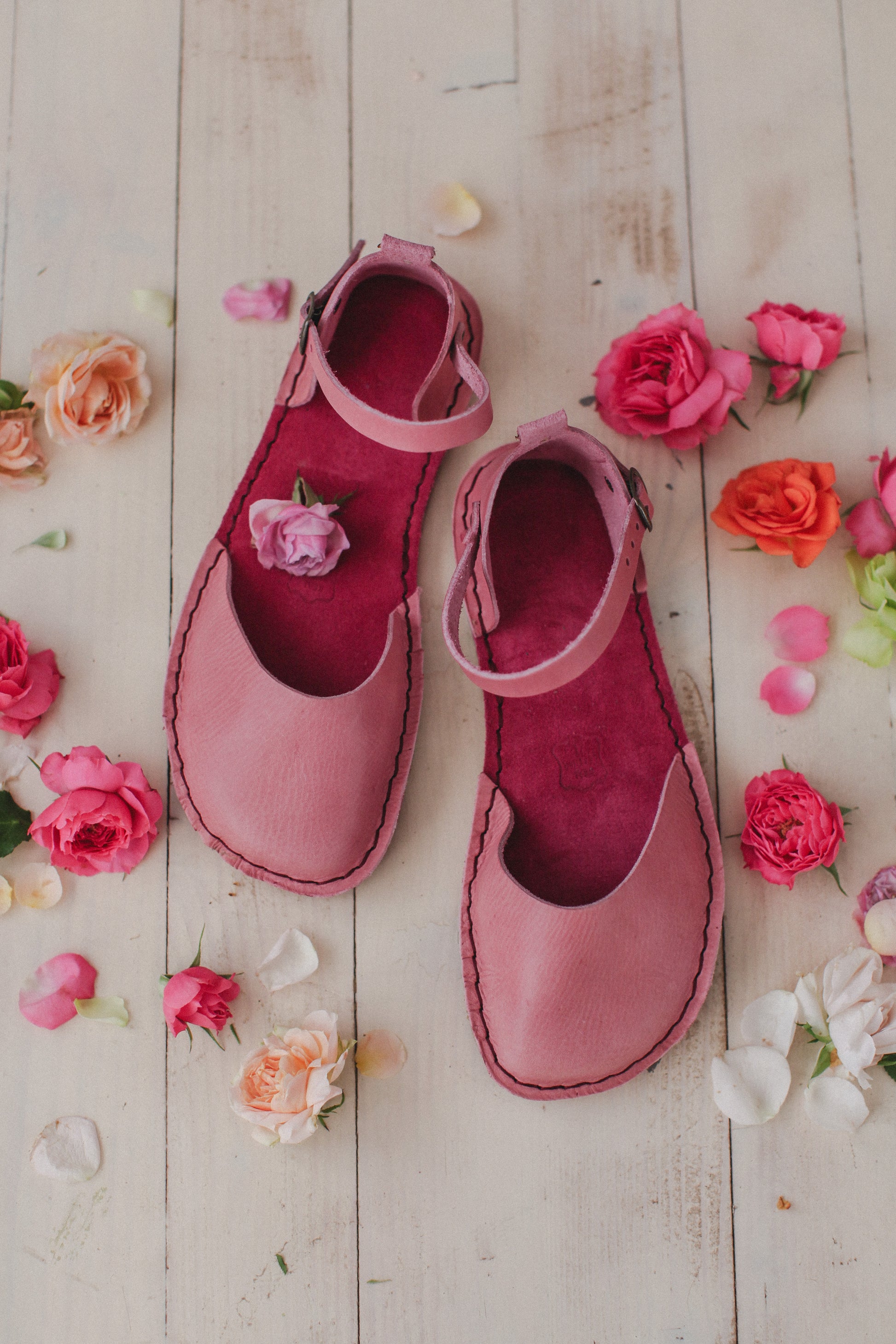barefoot sandals worn on bare feet
