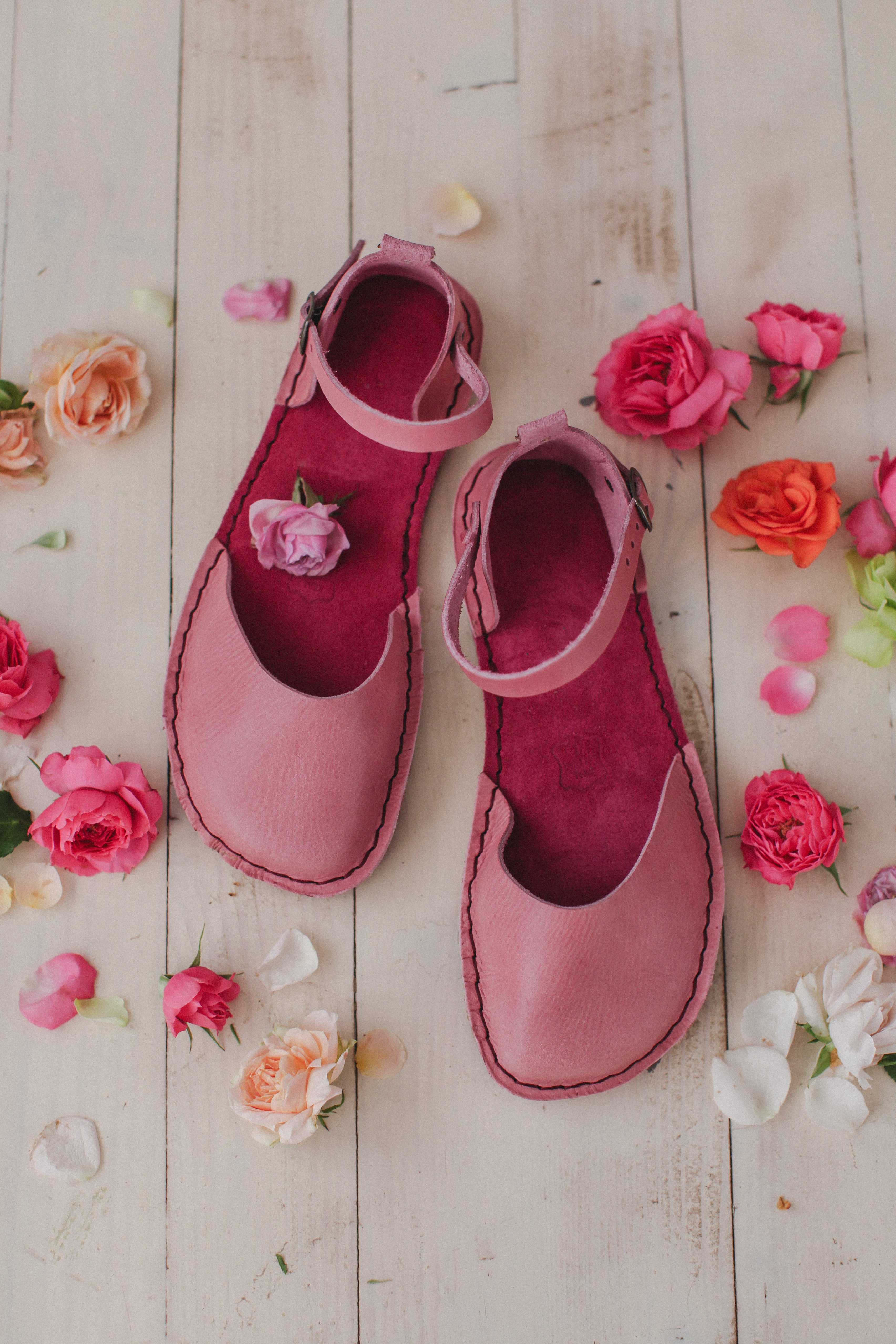 barefoot sandals worn on bare feet