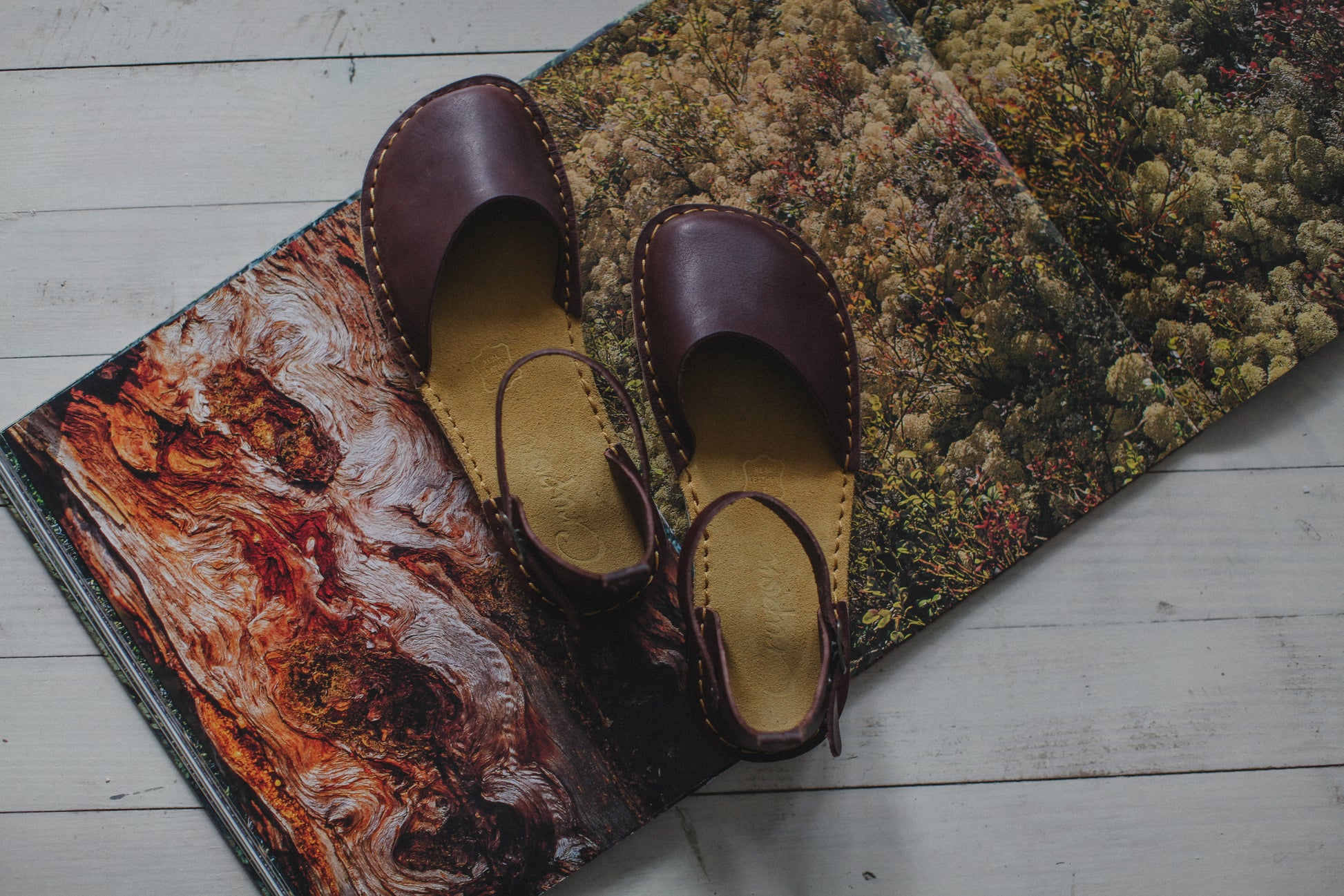 barefoot sandals side view with flexible sole